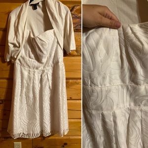 White Davids Bridal Dress, had Altered to fit to a Size 8.